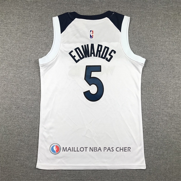 Maillot Enfant Minnesota Timberwolves Anthony Edwards Association 2022-23 Blanc